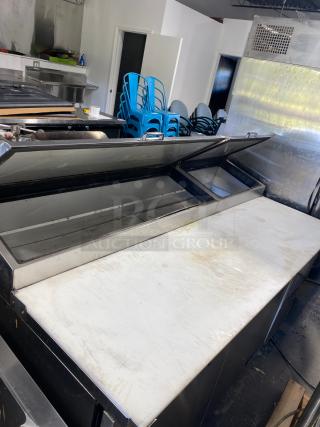 NICE True TPP-AT-67-HC 67 3/8" 2 Door Refrigerated Pizza Prep Table
