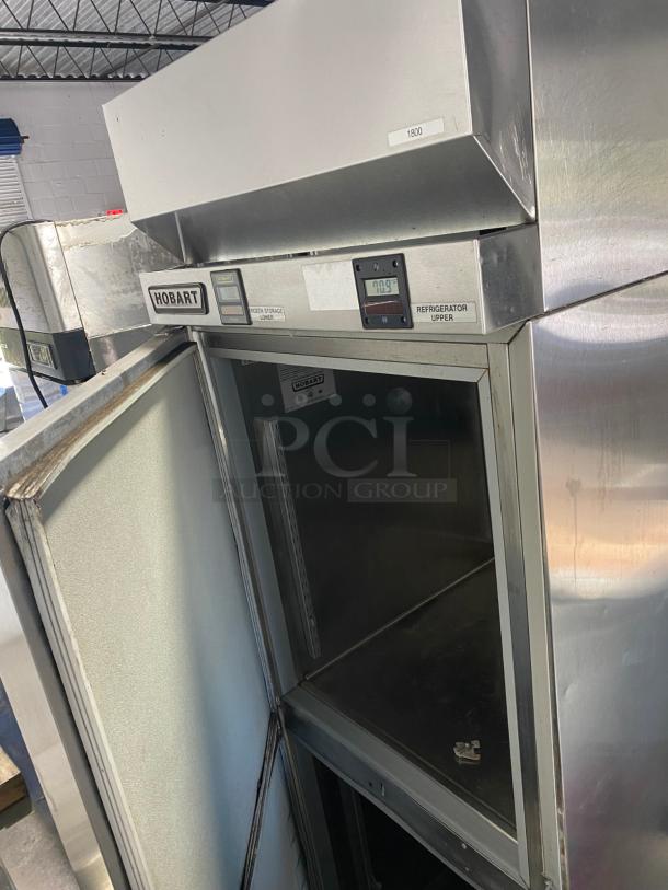 NICE TESTED Hobart QLF1 Combo Refrigerator/Freezer Upright Unit - Image 1 of 3