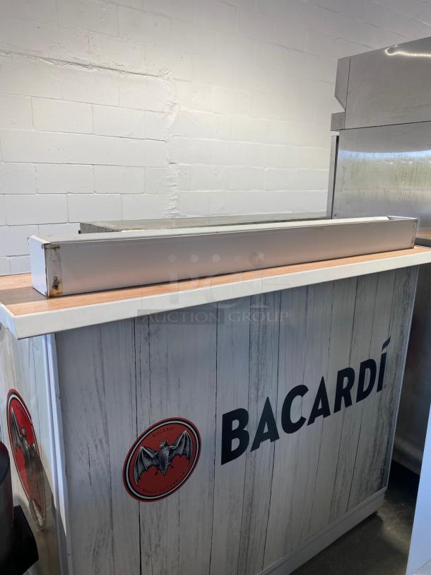 Bacardi Branded Mobile Outdoor/Indoor Bar w/ Wheels - Image 2 of 2