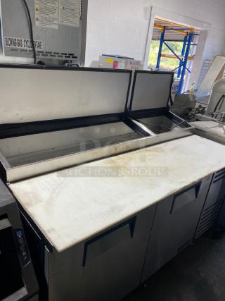 TESTED True TPP-AT-67-HC 67 3/8" 2 Door Refrigerated Pizza Prep Table