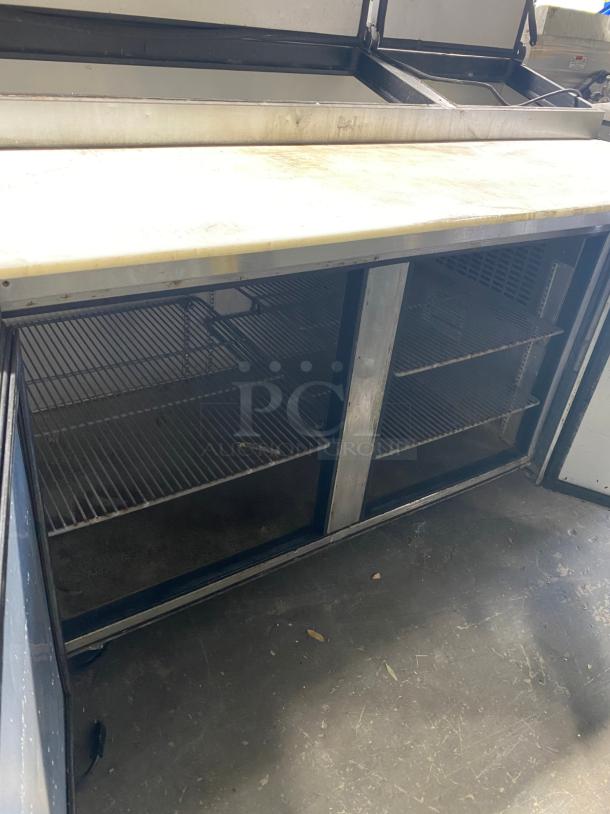 TESTED True TPP-AT-67-HC 67 3/8" 2 Door Refrigerated Pizza Prep Table - Image 3 of 4