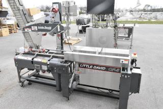 Little David LDU/2 CF-5 Metal Commercial Floor Style Case Former / Case Erector on Commercial Casters.