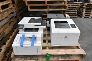 5 Various Printers Including HP LaserJet Pro M102w, HP LaserJet Pro MFP M428fdn, HP Color LaserJet Pro M454dn, Epson WorkForce Pro WF-4730, HP OfficeJet Pro 9015e. 5 Times Your Bid!