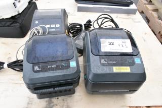 3 Zebra Barcode Printers Inculding GX430t, ZP 505, ZD420. 3 Times Your Bid!
