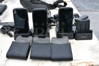 3 Datalogic Memor 10 Rugged PDA w/ 4 Charging Stations. 3 Times Your Bid!