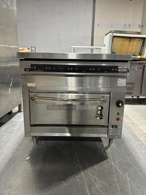 Amazing!! Montague model 136XLB/M14-14.0 Legend Heavy Duty Induction Range with gas oven - Image 3 of 5