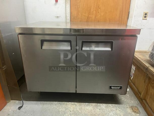 Bison BUR-48 Undercounter Refrigerator Two-section 12.0 Cu. Ft. - Image 1 of 5