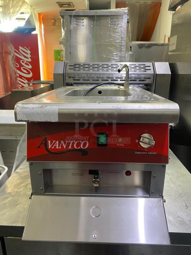 Avantco 177PC201 Stainless Steel Commercial Countertop Electric Powered Pasta Cooker. 208/240 Volts, 1 Phase. - Image 1 of 6