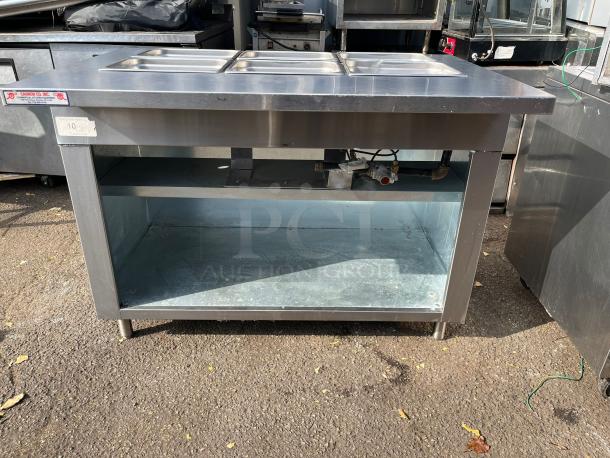 CHECK IT OUT!  AWESOME  6 Pan Gas Steam Table STAINLESS STEAL & Great Condition - Image 1 of 6
