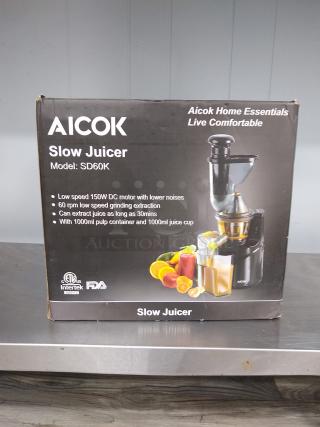 IN THE BOX AICOK SD60K VERTICAL LOADING SLOW JUICER