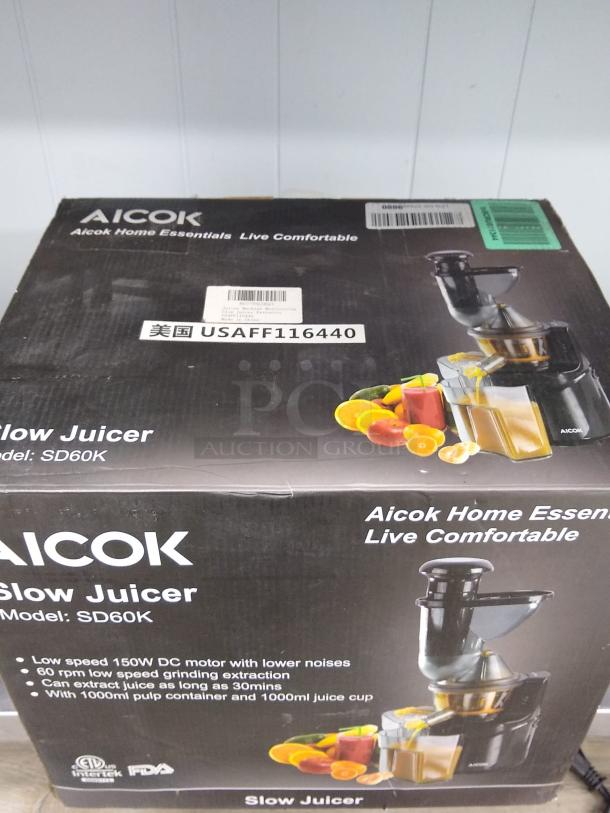 IN THE BOX AICOK SD60K VERTICAL LOADING SLOW JUICER - Image 2 of 3