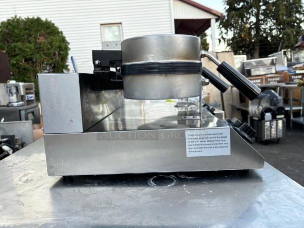 CARNIVAL KING WSM22 Non-Stick Double Waffle Maker with Timers - 120V - Image 2 of 3