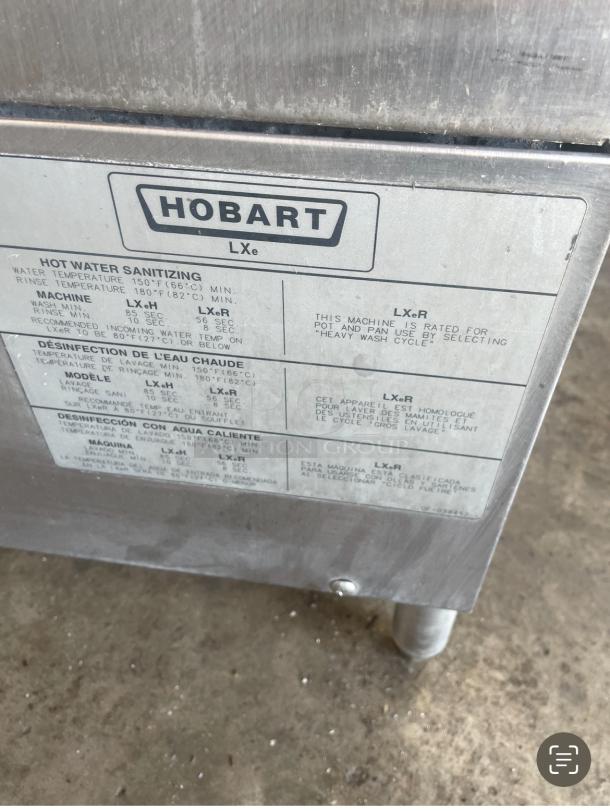 Hobart Under Counter Dish Washer, Condition Unknown - Image 4 of 5