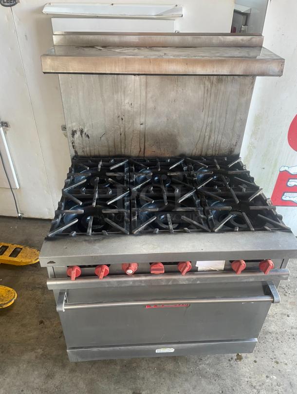 Vulcan Nat Gas 6 Burner Stove - Image 2 of 4