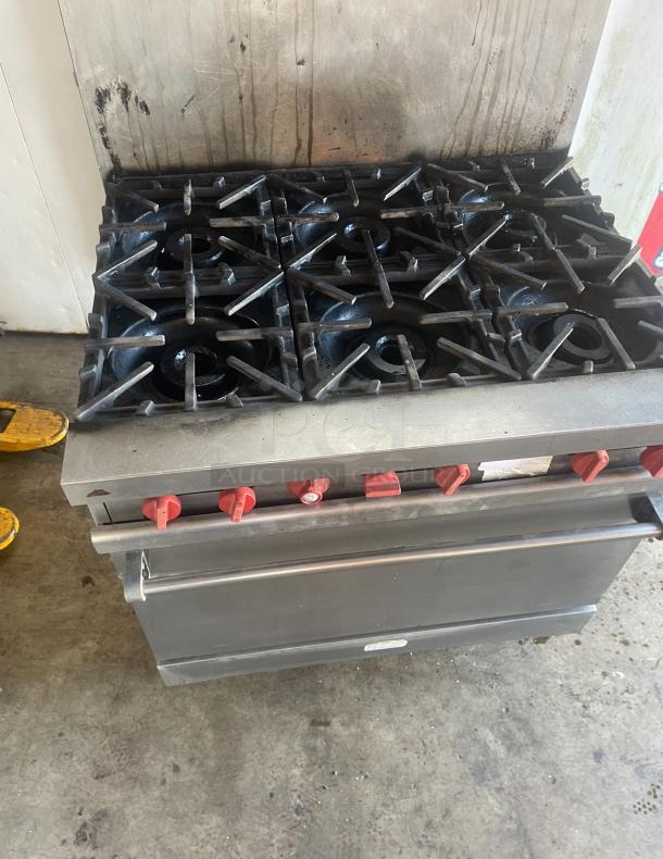 Vulcan Nat Gas 6 Burner Stove - Image 4 of 4