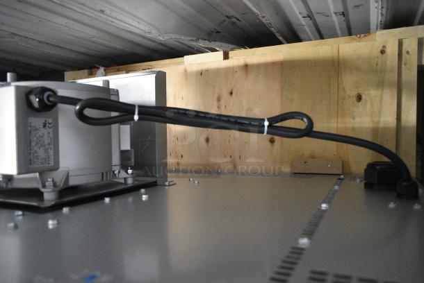 BRAND NEW SCRATCH AND DENT! Cooking Performance Group CPG 351FEC100D Stainless Steel Commercial Electric Powered Full Size Convection Oven w/ View Through Door, Thermostatic Controls and Metal Legs. 240 Volts, 1 Phase. - Image 6 of 10