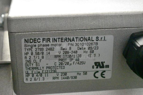 BRAND NEW SCRATCH AND DENT! Cooking Performance Group CPG 351FEC100D Stainless Steel Commercial Electric Powered Full Size Convection Oven w/ View Through Door, Thermostatic Controls and Metal Legs. 240 Volts, 1 Phase. - Image 7 of 10