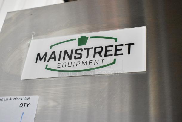BRAND NEW SCRATCH AND DENT! 2024 Mainstreet 829BMR49R Stainless Steel Commercial 2 Door Reach In Cooler w/ Poly Coated Racks. 115 Volts, 1 Phase. Tested and Powers On But Does Not Get Cold - Image 2 of 5