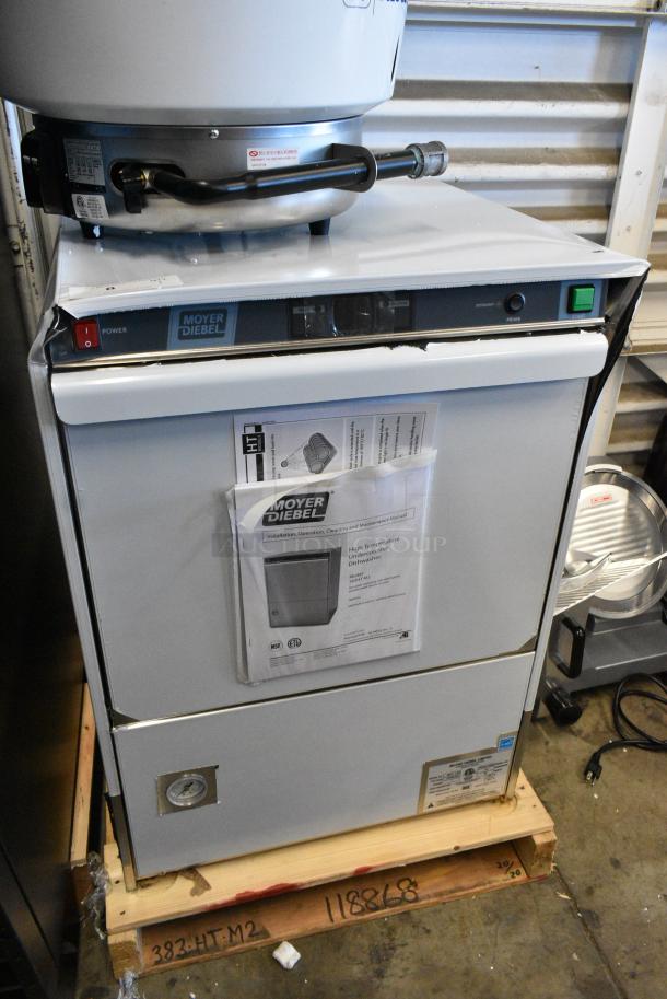 BRAND NEW SCRATCH AND DENT! Moyer Diebel 383HT Stainless Steel Commercial Undercounter Hi Temp High Temperature Dishwasher. 115/208-230 Volts, 1 Phase. - Image 1 of 6