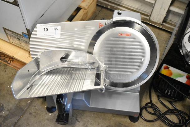 BRAND NEW SCRATCH AND DENT! 2024 Backyard Pro 554SL112E Butcher Series 12" Manual Gravity Feed Meat Slicer. 120 Volts, 1 Phase. Tested and Working! - Image 1 of 6