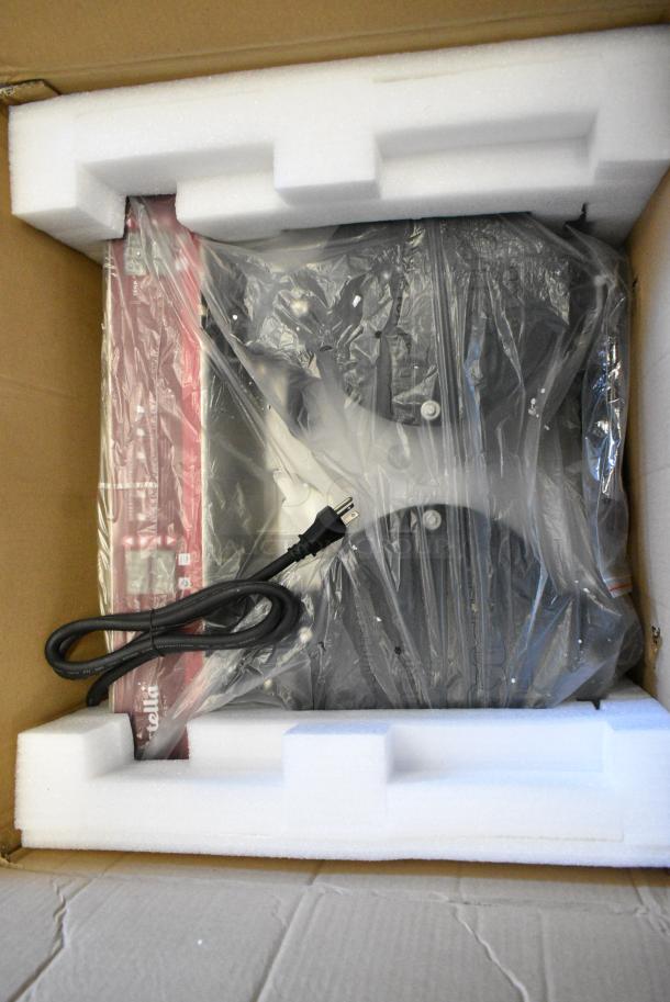 BRAND NEW SCRATCH AND DENT! 2024 Estella 348WSMX2A Stainless Steel Commercial Countertop Double Waffle Maker. 120 Volts, 1 Phase. Tested and Left Side is Working But Right Side Displays Error Code - Image 3 of 10