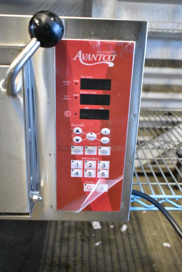 BRAND NEW SCRATCH AND DENT! Avantco 177DDPO18SA Stainless Steel Commercial Single 18" Deck Countertop Pizza / Bakery Oven with Digital Controls. 120 Volts, 1 Phase. Tested and Working! - Image 3 of 5