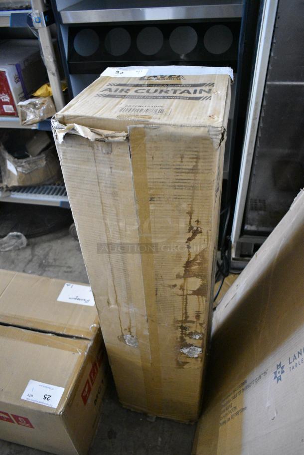 BRAND NEW SCRATCH AND DENT! 687FM1510PC Lavex 42" Powder Coat Air Curtain with Plunger Door Switch - Image 2 of 4