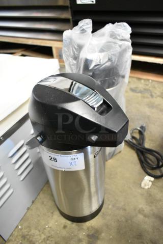2 BRAND NEW SCRATCH AND DENT! Curtis SVAP-3800F-N Stainless Steel Air Pot. 2 Times Your Bid!