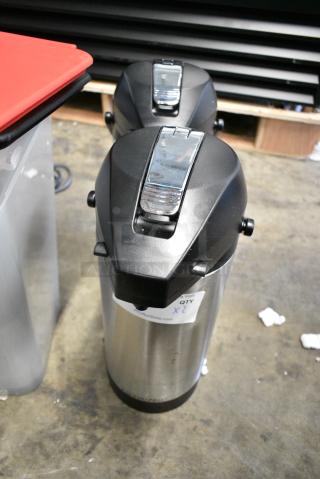 2 BRAND NEW SCRATCH AND DENT! Curtis SVAP-3800F-N Stainless Steel Air Pot. 2 Times Your Bid!