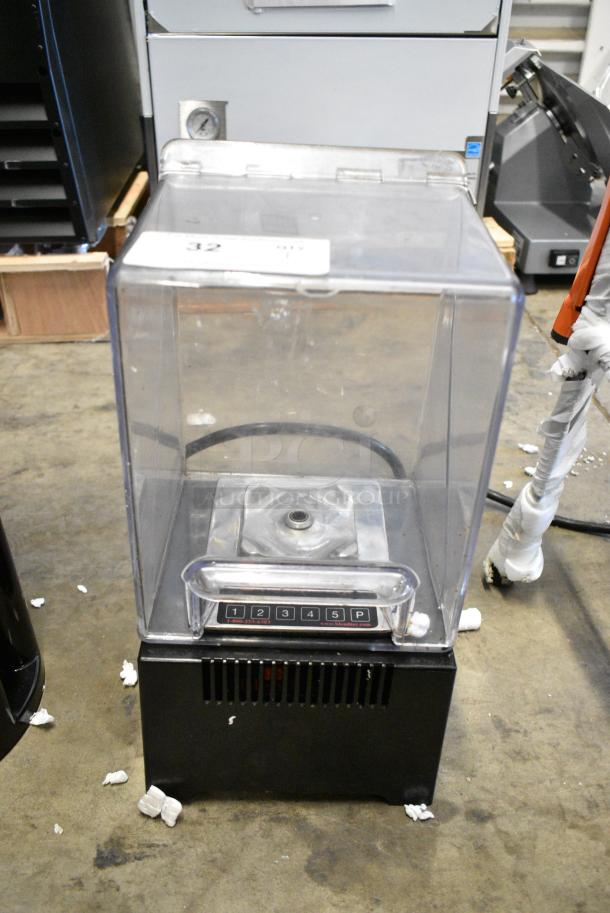 K-Tec ICB5 Metal Commercial Countertop Blender Base w/ Hinge Dome Cover. 120 Volts, 1 Phase. Tested and Working! - Image 1 of 4