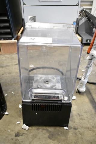 K-Tec ICB5 Metal Commercial Countertop Blender Base w/ Hinge Dome Cover. 120 Volts, 1 Phase. Tested and Working!