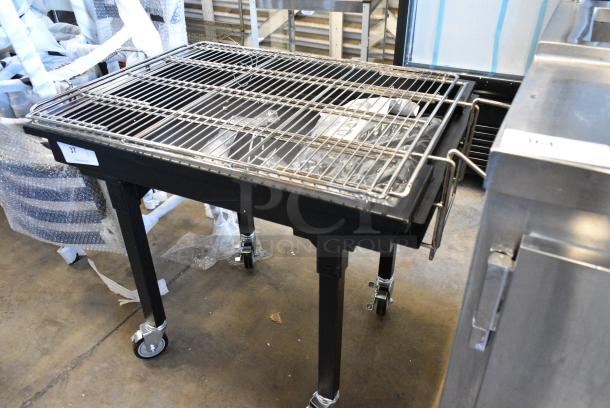 BRAND NEW SCRATCH AND DENT! Backyard Pro CHAR-30 30" Heavy-Duty Steel Charcoal Grill with Adjustable Grates, Removable Legs - Image 2 of 4