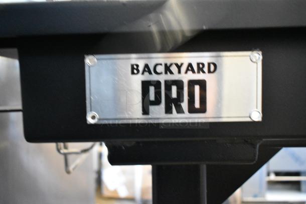 BRAND NEW SCRATCH AND DENT! Backyard Pro CHAR-30 30" Heavy-Duty Steel Charcoal Grill with Adjustable Grates, Removable Legs - Image 3 of 4
