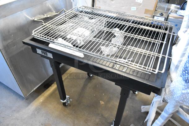 BRAND NEW SCRATCH AND DENT! Backyard Pro CHAR-30 30" Heavy-Duty Steel Charcoal Grill with Adjustable Grates, Removable Legs - Image 4 of 4