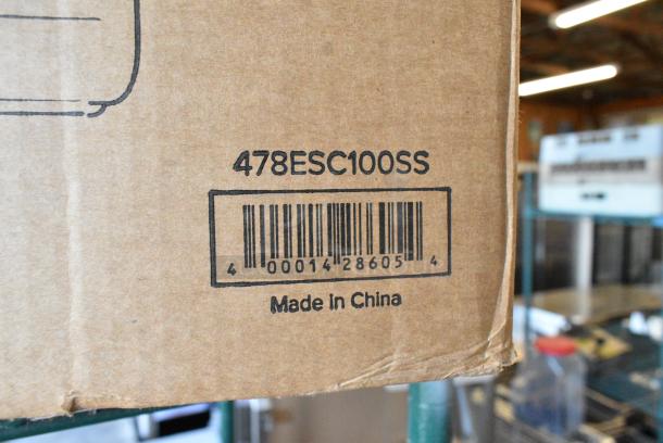 BRAND NEW SCRATCH AND DENT! 478ESC100SS Emperor's Select 100 Cup Insulated Sushi Rice Container with Stainless Steel Finish - Image 2 of 3
