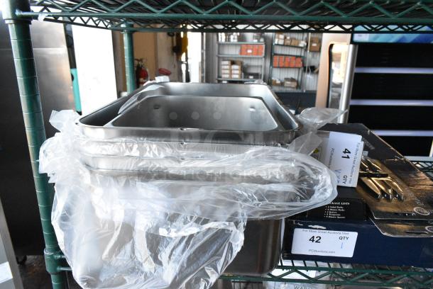 6 BRAND NEW SCRATCH AND DENT! Stainless Steel Drop In Bins. 6 Times Your Bid! - Image 1 of 3