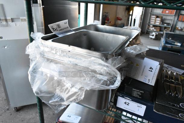 6 BRAND NEW SCRATCH AND DENT! Stainless Steel Drop In Bins. 6 Times Your Bid! - Image 2 of 3