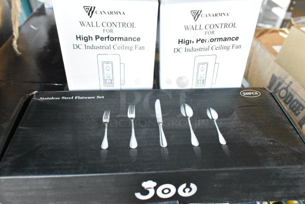 5 BRAND NEW SCRATCH AND DENT! Items Including Kinfe Sets, Canarmna Wall Control, Silverware Set. 5 Times Your Bid! - Image 4 of 4