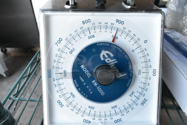 2 BRAND NEW SCRATCH AND DENT! Edlund RM-1000 Metal Scale, 2 Times Your Bid! - Image 3 of 4