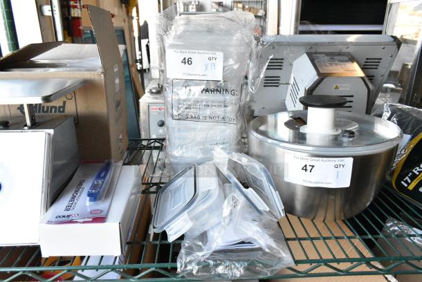 14 BRAND NEW SCRATCH AND DENT! Various Poly Containers. 14 Times Your Bid! - Image 1 of 4