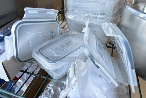 14 BRAND NEW SCRATCH AND DENT! Various Poly Containers. 14 Times Your Bid! - Image 3 of 4