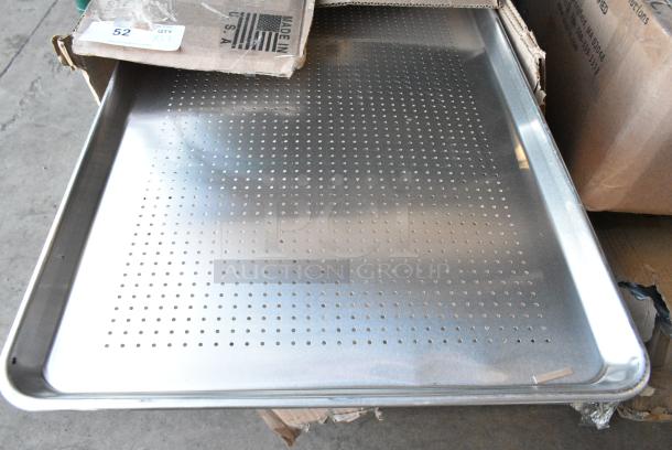 22 BRAND NEW SCRATCH AND DENT! Metal Full Size Perforated Baking Pan. 22 Times Your Bid! - Image 1 of 3