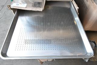 22 BRAND NEW SCRATCH AND DENT! Metal Full Size Perforated Baking Pan. 22 Times Your Bid!