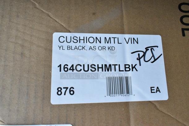 2 BRAND NEW SCRATCH AND DENT! Box of 4 Lancaster Table & Seating 164CUSHMTLBK Black Seat Cushion. 2 Times Your Bid! - Image 3 of 4