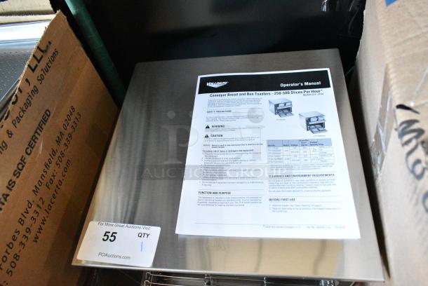 BRAND NEW SCRATCH AND DENT! Vollrath JT1H Stainless Steel Commercial Countertop Conveyor Toaster with 2 1/2" Opening . 120 Volts, 1 Phase. Tested and Working! - Image 2 of 4