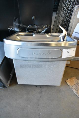 BRAND NEW SCRATCH AND DENT! Elkay LZSTL8WS_1G Stainless Steel Commercial Wall Mount Water Fountain. 115 Volts, 1 Phase.