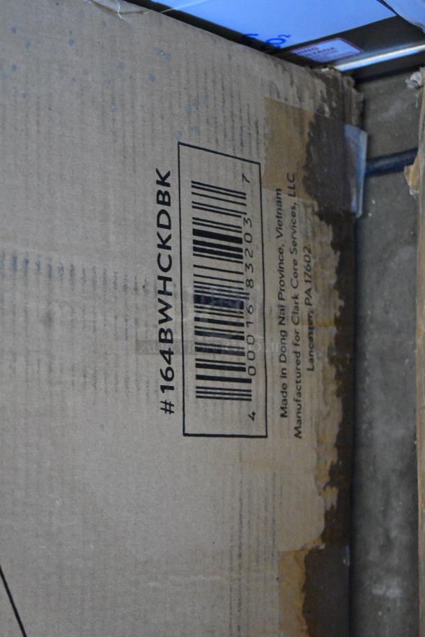 2 BRAND NEW SCRATCH AND DENT! Lancaster Table & Seating 164BWHCKDBK Bar Height Wooden High Chair with Black Finish - Unassembled. 2 Times Your Bid! - Image 2 of 4