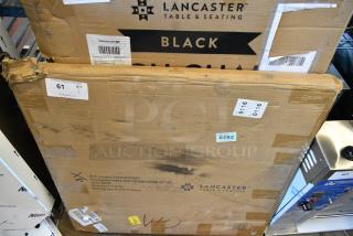 BRAND NEW SCRATCH AND DENT! Lancaster Table & Seating 1643030TFGRY 30" x 30" Square Thermo-Formed MDF Table Top with Gray Wood Finish