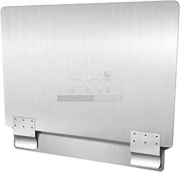 BRAND NEW SCRATCH AND DENT! Assure 190FG1820 Universal 18 Gauge Stainless Steel Splash Guard for Deep Fryers - 20 1/2" x 18" - Image 1 of 6