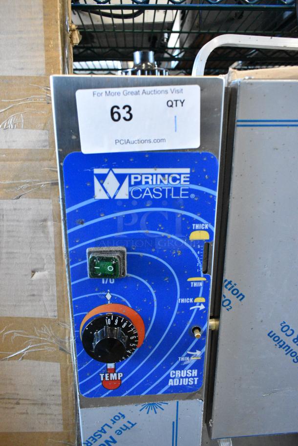 BRAND NEW SCRATCH AND DENT! 2024 Prince Castle 297-T9 Stainless Steel Slim-Line Vertical Contact Toaster - 2200 Buns / Hour, 115 Volts, 1 Phase. Tested and Powers On But Does Not Get Hot - Image 2 of 4